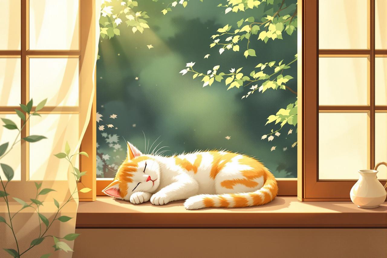 韩国腐剧漫画 - 猫咪的午后，暖心陪伴治愈动漫短剧